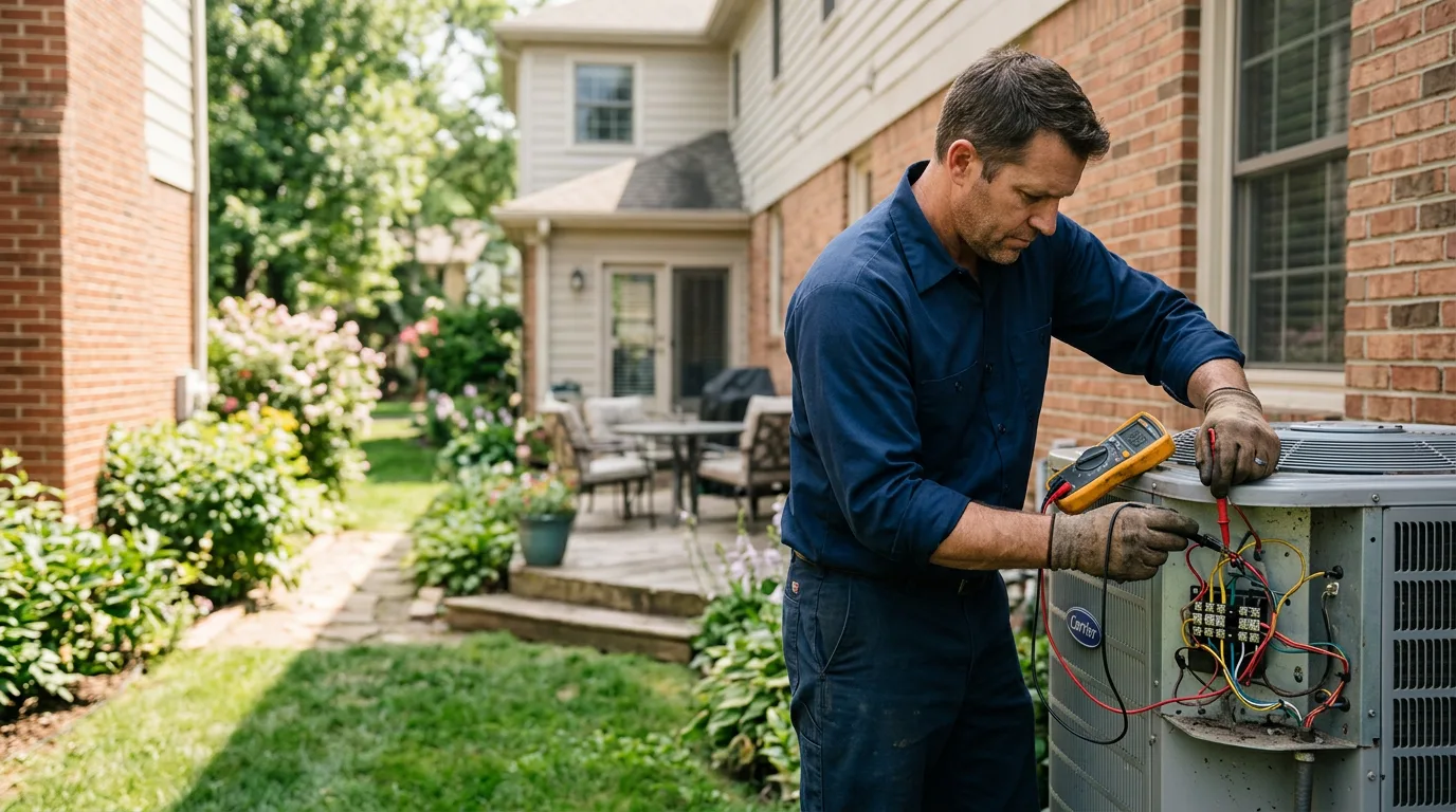 HVAC technician working near Carson, IA